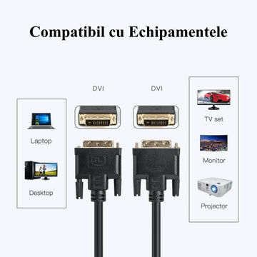 Cablu Video DVI D 24+1 la DVI D 24+1/1,5m - Frize