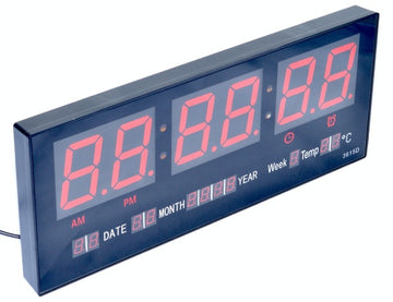 Ceas Electronic de Perete Lumina Roșie NO-3615D - Frize