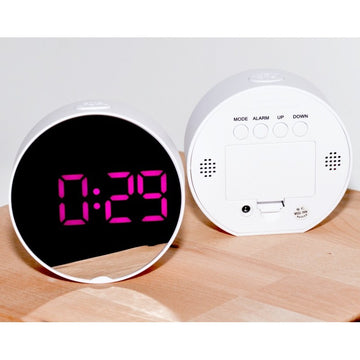 Ceas Led Mov DT-6505 Rotund Oglinda - Frize