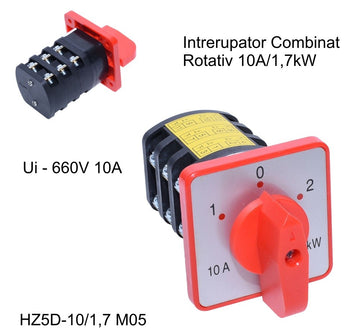 Comutator Rotativ 3 Came 1-0-2 / 10A - M05/3 - Frize