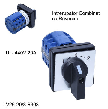 Comutator Rotativ 3 Came 1-0-2 / 20A - B303/3 - Revenire - Frize