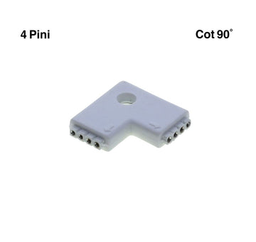 Conector Cot 90˚ de Banda Led RGB - Frize