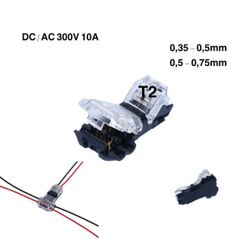 Conector T2 cu Blocare, 300V-10A - Frize