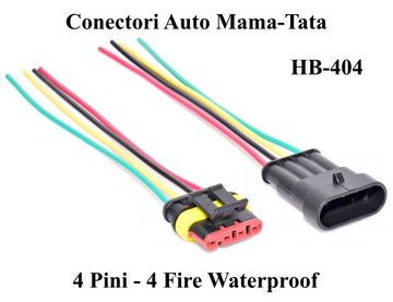 Conectori Auto 4 Fire Waterproof, HB-404 - Frize