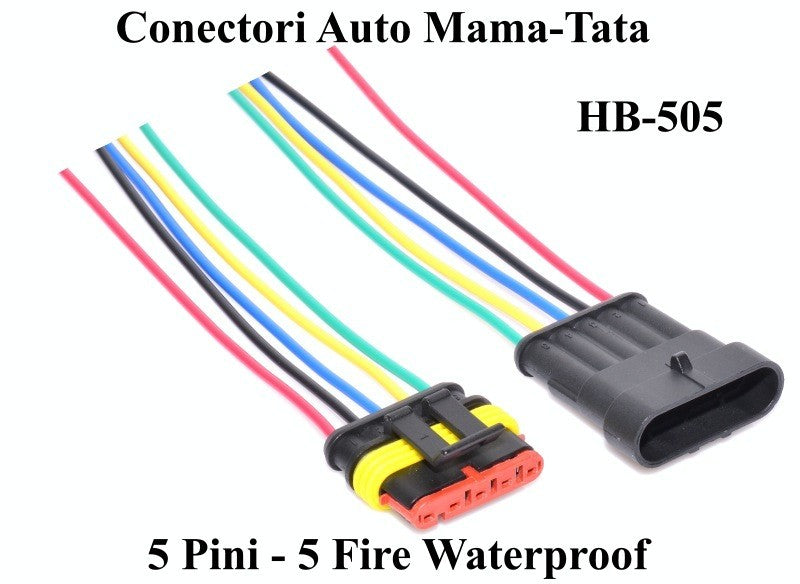 Conectori Auto 5 Fire Waterproof, HB-505 - Frize