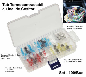 Conectori cu Inel de Cositor 100Buc/Set - Frize