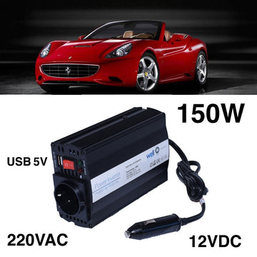 Invertor Auto 150W, 12V-220V + USB - Frize