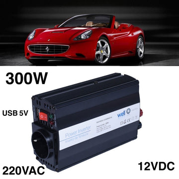 Invertor Auto 300W, 12V-220V + USB - Frize