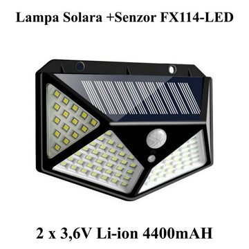 Lampa de Perete Solara 114 Led + Senzor - Frize