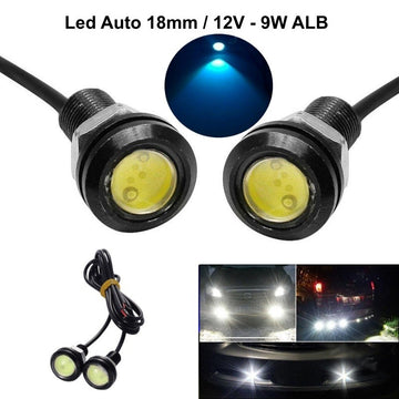 Led Auto 18mm/12V-9W / ALB, 2 Buc/Set - Frize