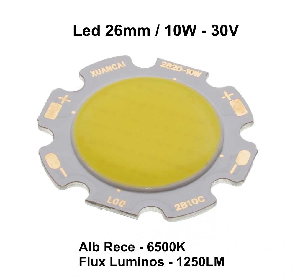 Led Cob 26mm, Putere 10W - Frize