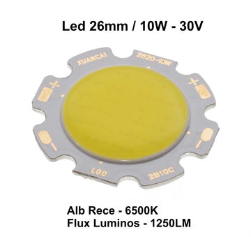 Led Cob 26mm, Putere 10W - Frize