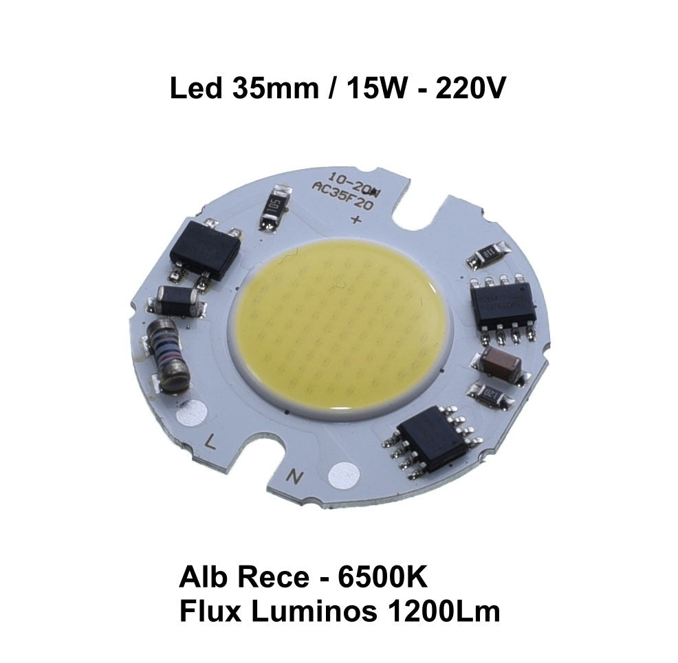 Led Cob 35mm, Putere 15W-220V - Frize