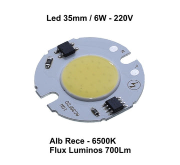 Led Cob 35mm, Putere 6W - 220V - Frize