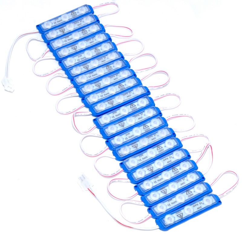 Modul Grup Albastru 3 LED x 2W, 20buc/set. 220V - Frize