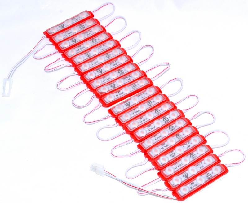 Modul Grup Rosu 3 LED x 2W, 20buc/set. 220V - Frize