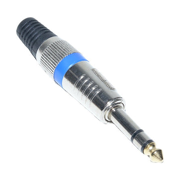 Mufa Jack 6,3 Stereo Tata, inel Albastru - Frize