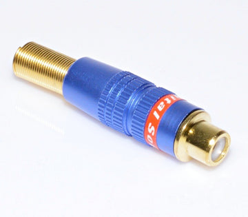 Mufa RCA Mama Gold-Albastru cu Arc - Frize