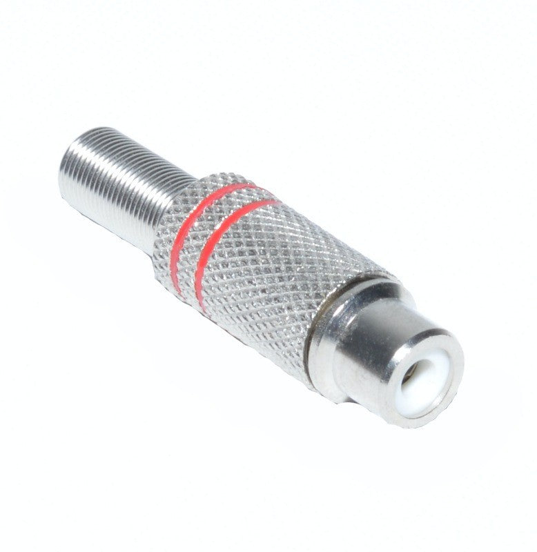 Mufa RCA Metal Mama Rosu - Frize