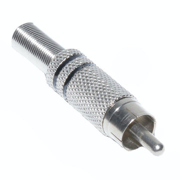 Mufa RCA Metal Tata Negru - Frize