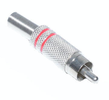 Mufa RCA Metal Tata Rosu - Frize
