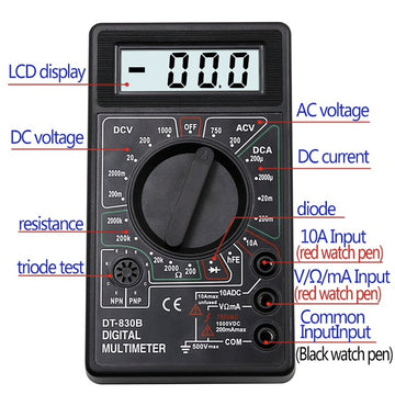 Multimetru Digital DT-830B - Frize
