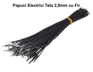 Papuc Electric 2,8mm Tata cu Fir, 100buc/Set - Frize