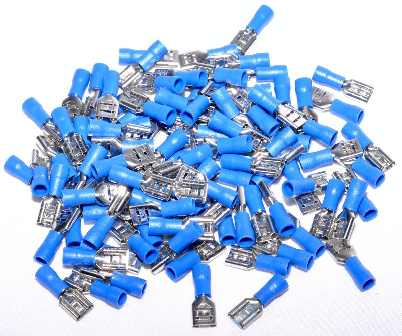 Papuc Electric Albastru Mama 6,3mm ,100buc/set - Frize