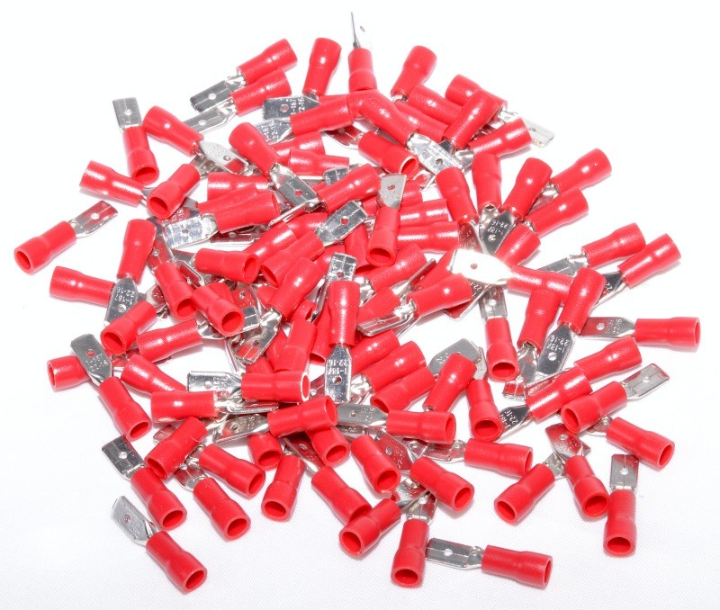 Papuc Electric Rosu Tata 4,8mm ,100buc/set - Frize