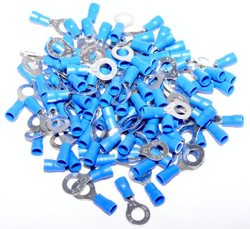 Papuc Electric Izolat Albastru tip Inel ø 6mm ,100B/Set - Frize