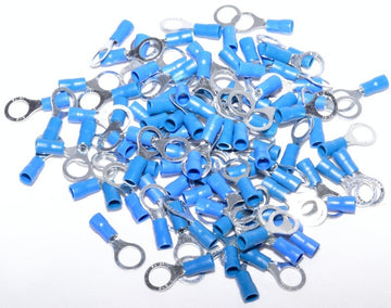 Papuc Electric Izolat Albastru tip Inel ø 8mm ,100B/Set - Frize
