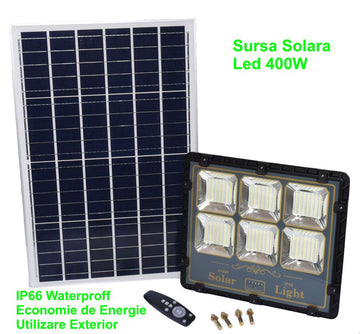 Proiector Led 400W cu Panou Solar - Frize
