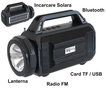 Radio FM cu Lanterna si Panou Solar SY-979 - Frize