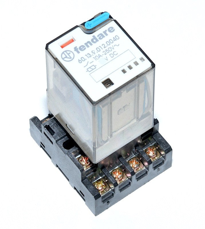 Releu Industrial 12V-DC/11P cu soclu - Frize