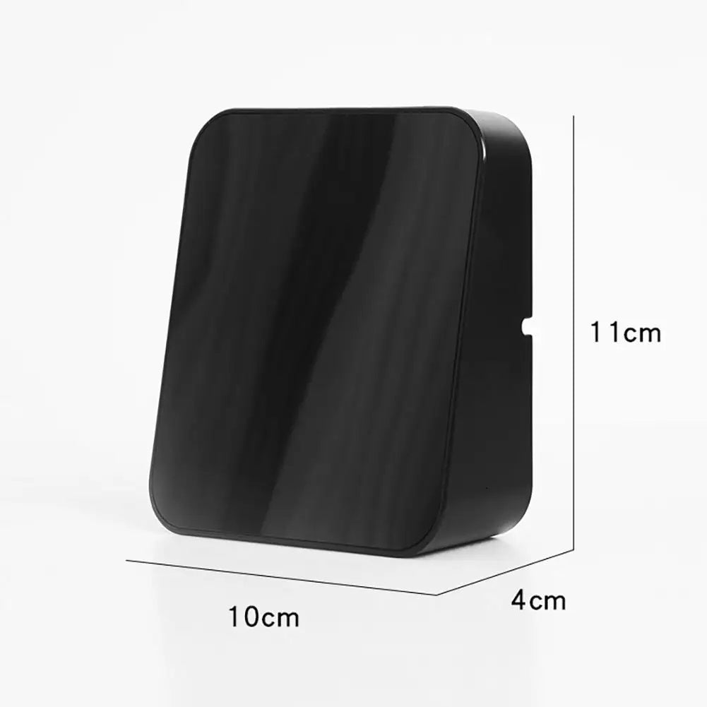 Ceas Digital de Masa cu Lumina Led Portocaliu, 3 Alarme, Calendar, Temperatura, Functie Snooze, 2 Trepte de Intensitate, Mod de Noapte - Frize