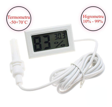 Termometru Digital cu Umiditate -50˚C +70˚C - Frize
