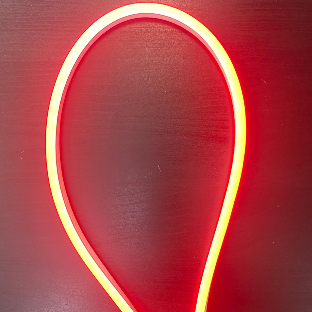 Banda LED Neon Flex Portocalie SMD2835 9x15mm pentru Iluminat Decorativ și Ambient