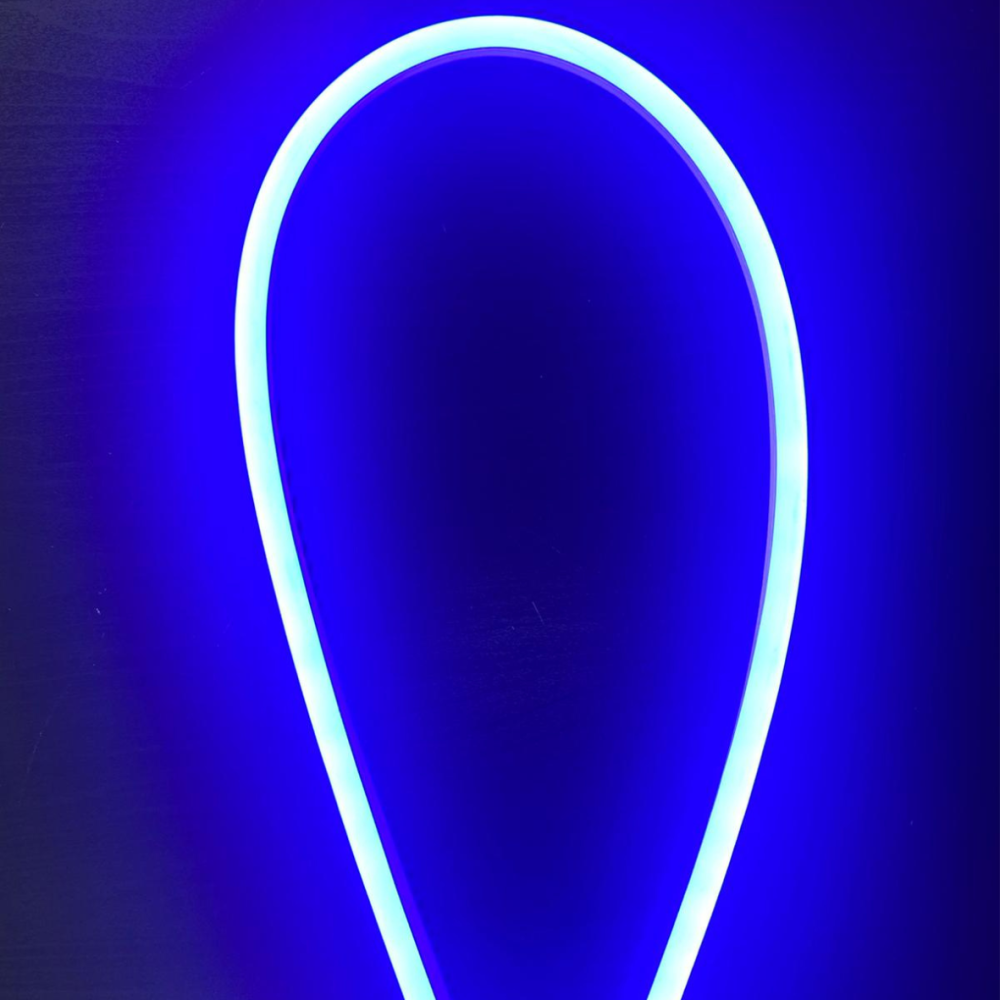 Banda LED Neon Flex Albastru SMD2835 15x26mm – Iluminat Flexibil pentru Decorare Interioară și Exterioară