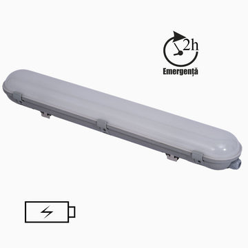LED тяло IP65 студена светлина с авариен комплект 2h 40W-220V 1200mm