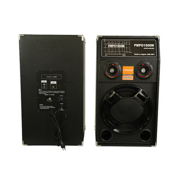 Set 2 Boxe Active Profesionale Smart Bass 284 cu Bluetooth, USB, SD Card, Jocuri de Lumini, Amplificator și Egalizator – Microfon Wireless și Telecomandă pentru Evenimente