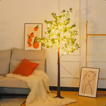 Pom decorativ luminat, pentru interior/exterior, inaltime 180cm, 300 leduri cu lumina alb cald