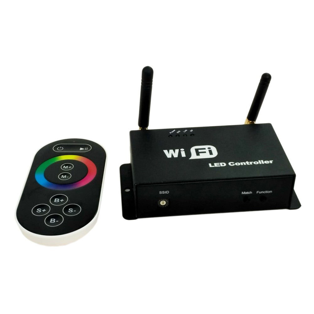 RGB WI-FI безжичен контролер за LED лента, 192 W + дистанционно управление