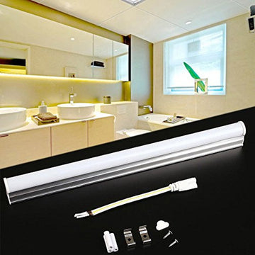 Corp LED T5 cu Intrerupător, 14W (Echivalent 28W) - Iluminare Caldă 2700K pentru Birou, Spații Comerciale sau Acasă