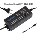 Alimentator Reglabil DC 3V-24V 3A – Sursă de Alimentare Variabilă Stabilă pentru Proiecte DIY și Electronice, Încărcare Rapidă