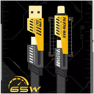 Cablu de Date 4 în 1 Super Fast PD 27W și USB 65W, Compatibil iPhone, Lungime 1,2m – Soluție Practică pentru Încărcare Rapidă