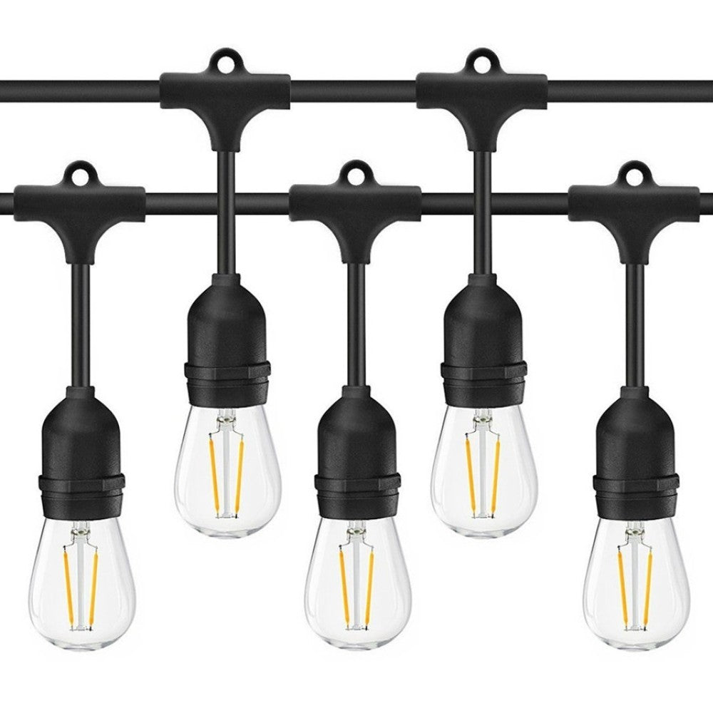 Светещ гирлянд с махала, свързващ се, E27, IP65, 10м