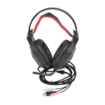 Casti Gaming AS-60 cu LED-uri RGB și Microfon – Căști USB pentru Jocuri, Streaming și Comunicare Online