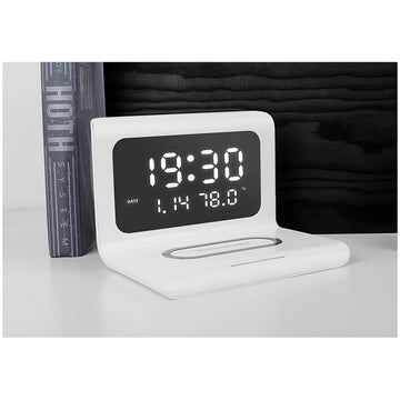 White Watch with Wireless Charging