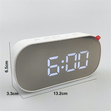 Mirror Digital Clock 6506 with White LED