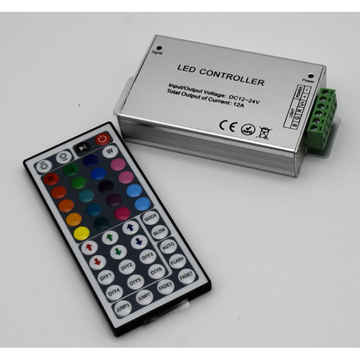 Контролер за RGB LED лента, 12V, 144W, IR дистанционно управление 44 бутона
